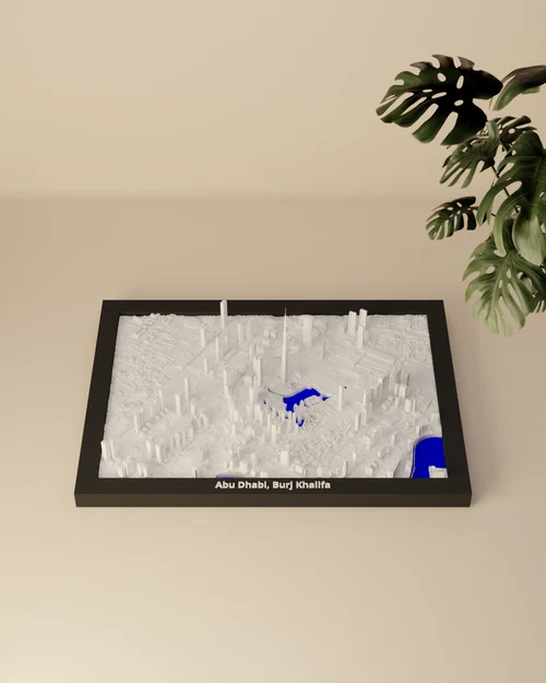 Abu Dhabi, Burj Khalifa, United Arab Emirates - Mô hình thu nhỏ 3D - Image 3