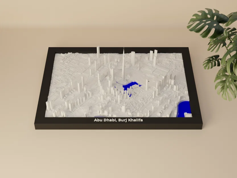 Abu Dhabi, Burj Khalifa, United Arab Emirates - Mô hình thu nhỏ 3D - Image 4