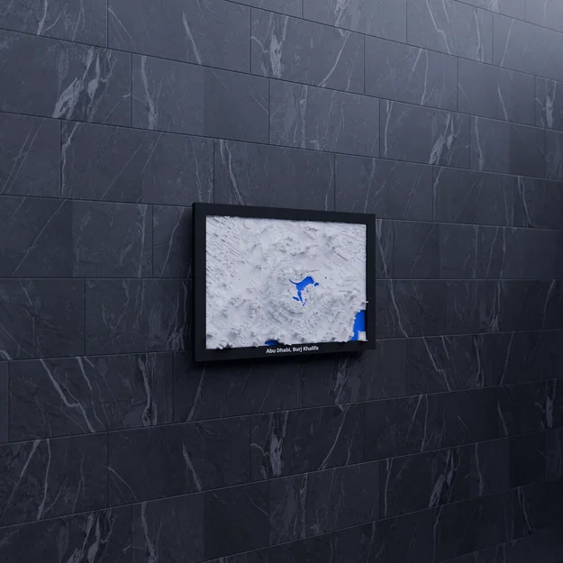 Abu Dhabi, Burj Khalifa, United Arab Emirates - Mô hình thu nhỏ 3D - Image 7