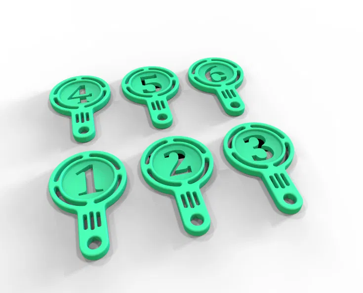 Móc Khóa (Key Chain) Khắc Số - Image 1