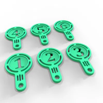 Móc Khóa (Key Chain) Khắc Số