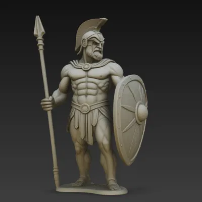 Tượng thần Ares – vị thần chiến tranh tàn bạo