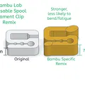 Bản remix kẹp filament cho Bambu Reusable Spool (Bambu Reusable Spool Filament Clip Remix) - Thumbnail 4