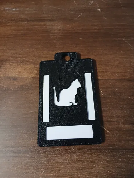 Kẹp thẻ ID hình mèo (Cat Id badge holder) - Image 1