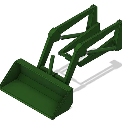 Gầu xúc trước John Deere 48 - Tỷ lệ 1:8