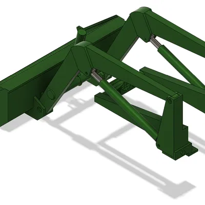 Gầu xúc trước John Deere 48 - Tỷ lệ 1:8