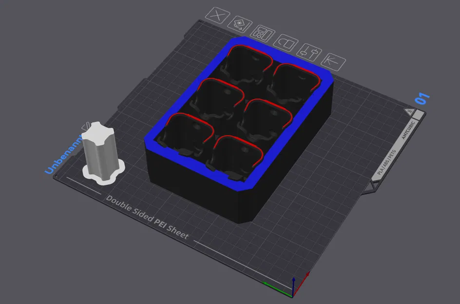 Hộp giữ 6 pin Bosch 12V (Akkuhalter) – bản vận chuyển - Image 1