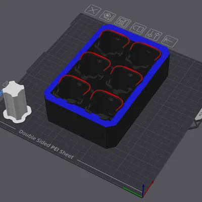 Hộp giữ 6 pin Bosch 12V (Akkuhalter) – bản vận chuyển