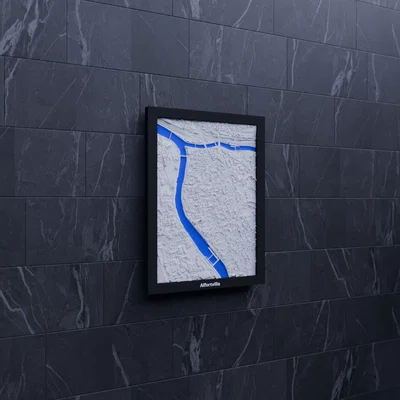 Alfortville, Pháp - Mô hình thu nhỏ 3D