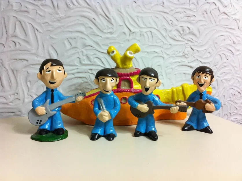 The Beatles và Yellow Submarine - clay-to-3d-scan - Image 1