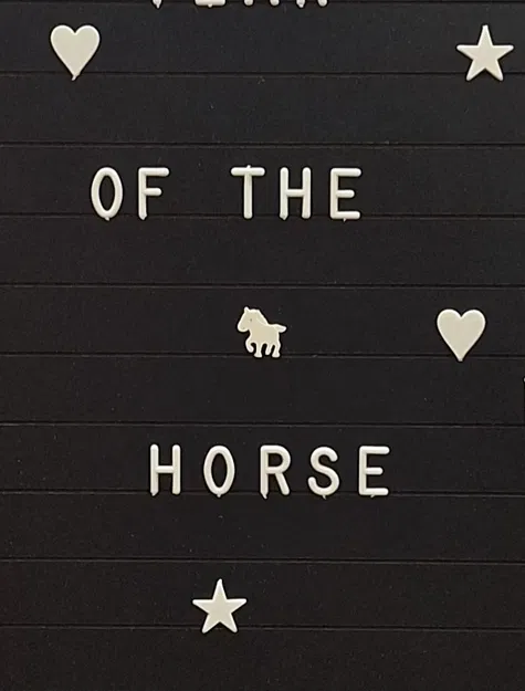 Bảng chữ - Ngựa (Letter Board - Horse) - Image 1