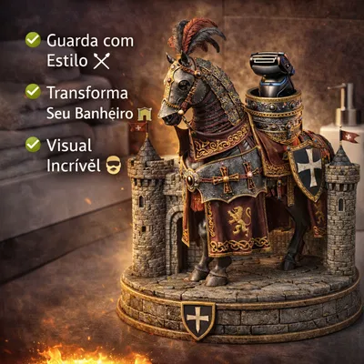 Cavalo da Fortaleza Real – Giá đỡ máy cạo râu phong cách trung cổ