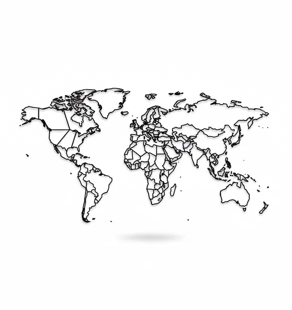 Tranh treo tường bản đồ thế giới - Image 1