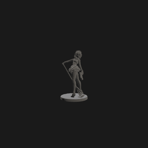 Cô gái anime/hentai cầm cây lau nhà (Mop Girl) - Image 2