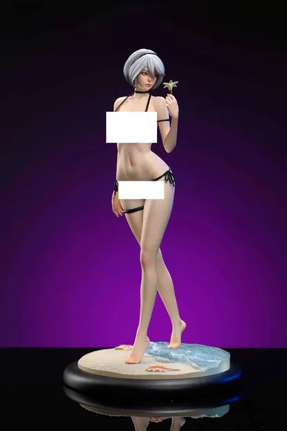 Cô Gái Anime/Hentai Sexy Mặc Bikini (Mô Hình 3D) - Image 1