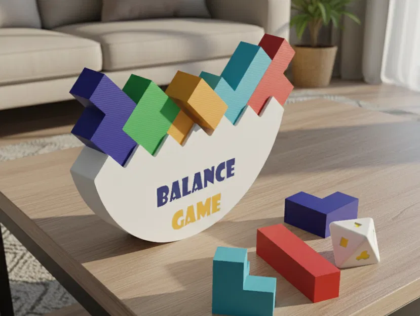 Trò chơi thăng bằng & xếp chồng in 3D V2 (3D Printable Balancing & Stacking Game V2) - Image 2