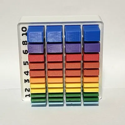 Bộ Spacer/Gauge Block hệ Metric & Shims mộc kèm hộp Gridfinity tương thích