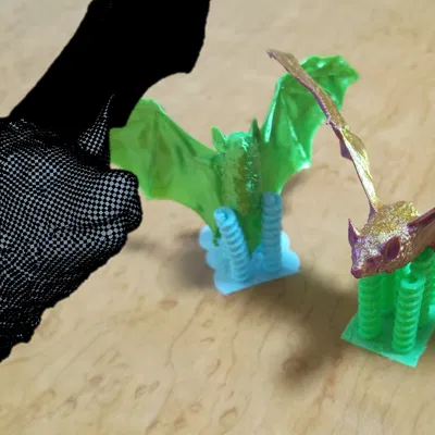 Dơi - viền nổi 3D