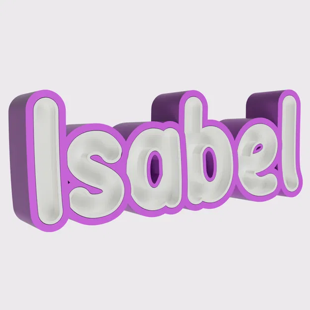 Isabel - Tên 3D - Image 3