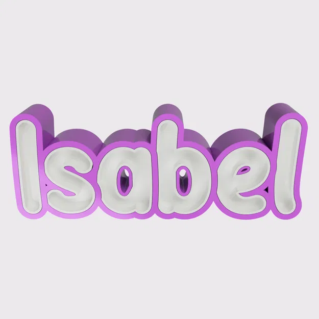 Isabel - Tên 3D - Image 4