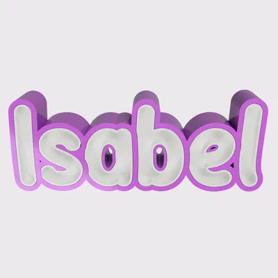 Isabel - Tên 3D