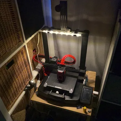 Ngàm snap-on gắn IKEA LEDBERG làm light bar cho Ender 3 V3 KE/SE (No Supports!)