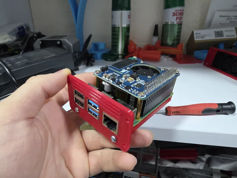 Gá rack 10" 1U gắn 3x RPi (Pimoroni NVME + RPi5 + PoE HAT F) - Image 3