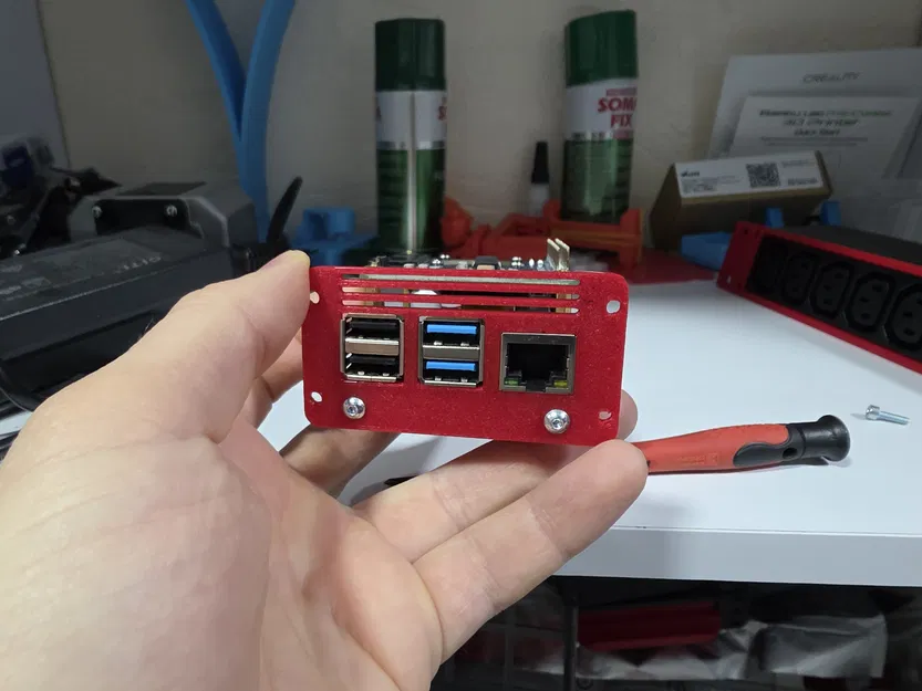 Gá rack 10" 1U gắn 3x RPi (Pimoroni NVME + RPi5 + PoE HAT F) - Image 4