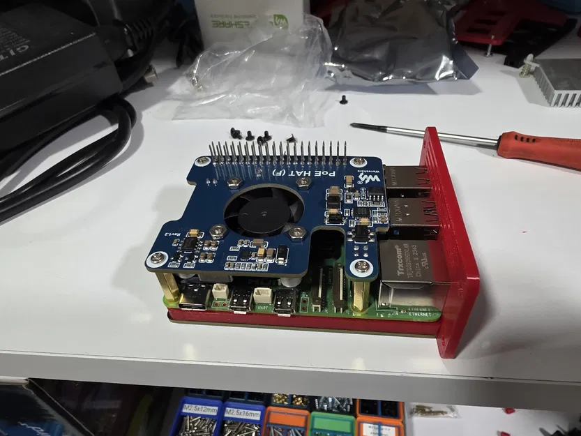 Gá rack 10" 1U gắn 3x RPi (Pimoroni NVME + RPi5 + PoE HAT F) - Image 6