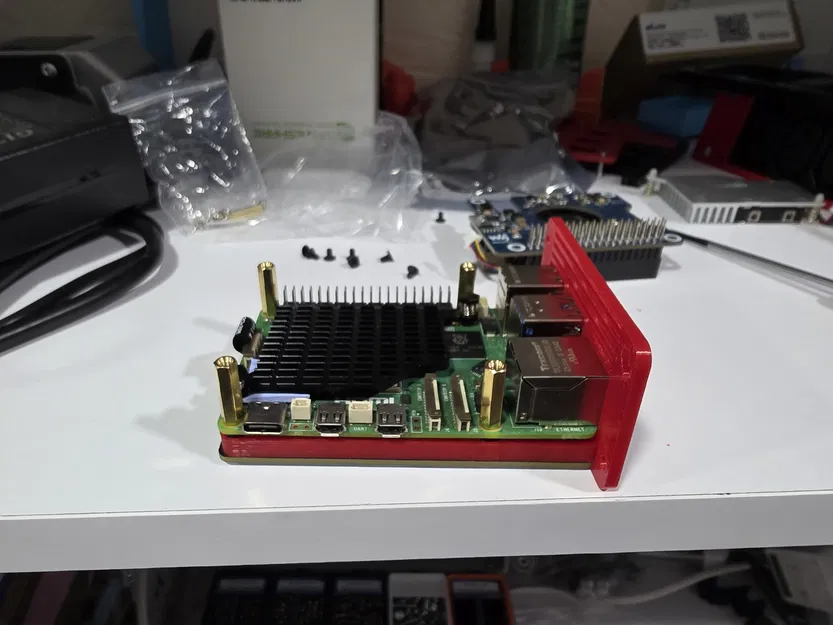 Gá rack 10" 1U gắn 3x RPi (Pimoroni NVME + RPi5 + PoE HAT F) - Image 8