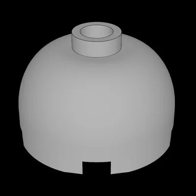 Lego Compatible (30367a.dat) Cylinder 2 x 2 Dome Top, Blocked Stud