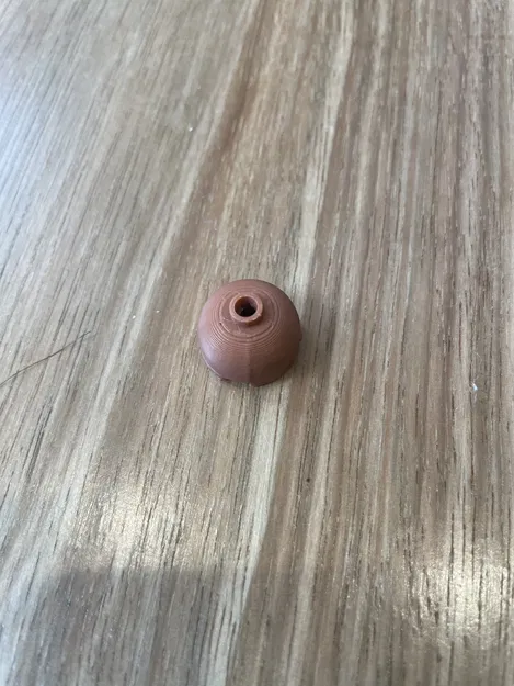 Lego Compatible (30367b.dat) Cylinder 2 x 2 Dome Top Open Stud - Image 1