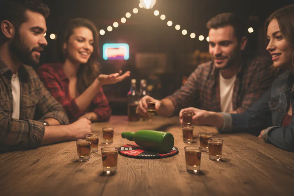 Trò Chơi Pub Tiệc Tùng Chai Quay (Spinning Bottle Party Pub Game) - Image 1