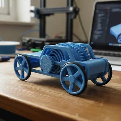 Xe Lên Cót Bánh Răng (Wind-up Gear Car)