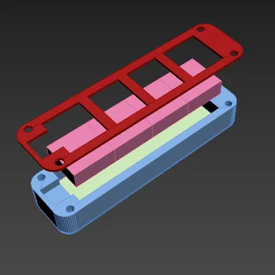 Vỏ đồng hồ ESP32 dev + MAX7219 (Clock housing)