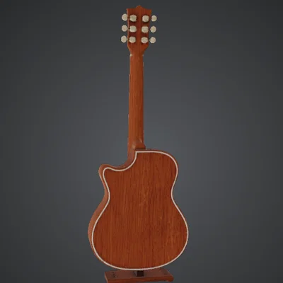 Mô hình Guitar Acoustic – Guitar gỗ cutaway chi tiết
