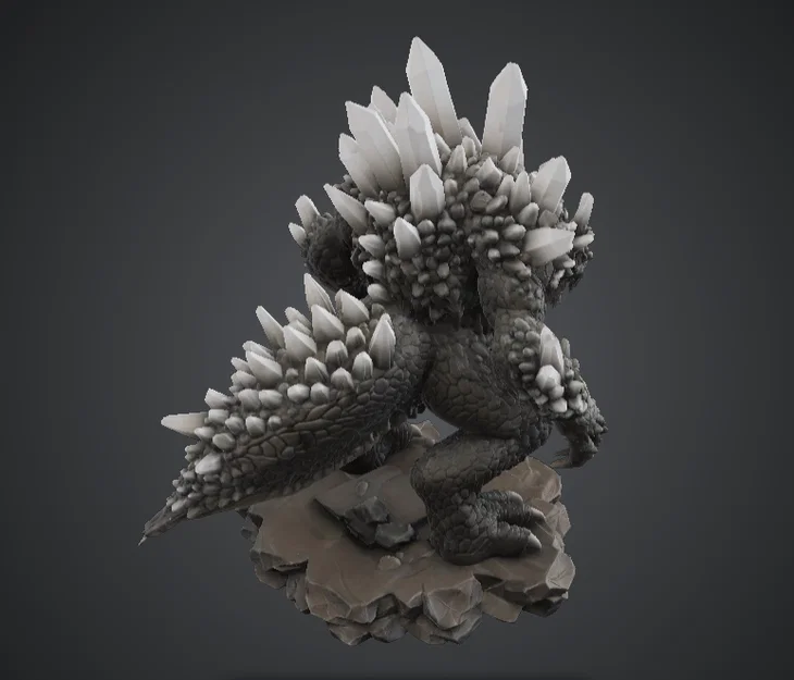 Crystal Earth Drake – Quái Thú Nguyên Tố Bọc Giáp Tinh Thể - Image 3