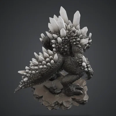 Crystal Earth Drake – Quái Thú Nguyên Tố Bọc Giáp Tinh Thể