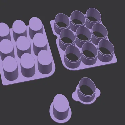 Bộ Khuôn 9-in-1 Trứng: Cookie Cutter & Cake Pop Mold