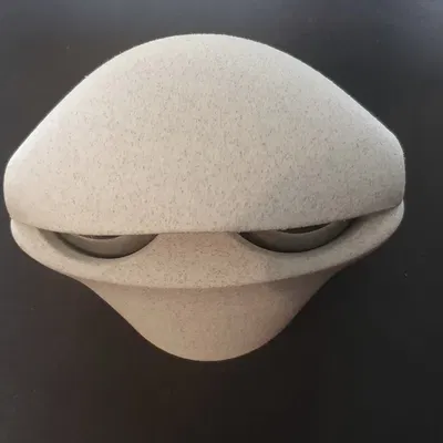 Hộp đựng bi Baoding vân đá (marble) kèm nắp nam châm