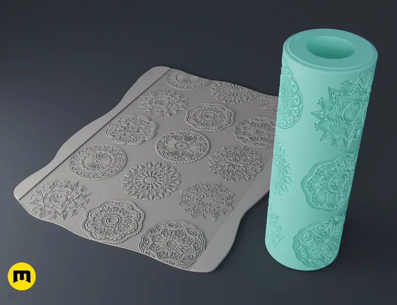 Con lăn tạo vân (Texture Rollers) - Mandalas #8 - Image 5