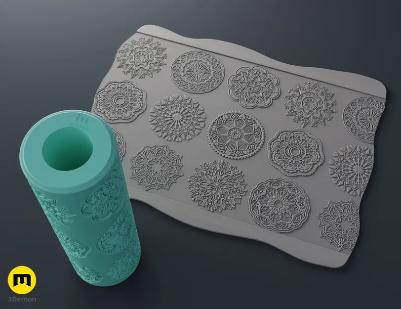 Con lăn tạo vân (Texture Rollers) - Mandalas #8 - Image 6
