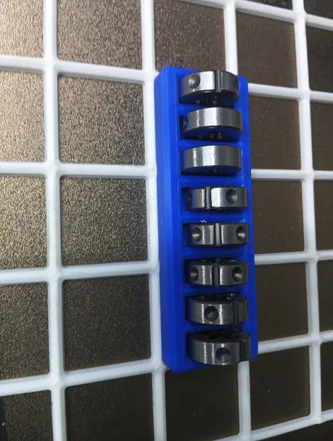 Giá đỡ taro Gridfinity – 8 threading dies (Ø25mm) - Image 3