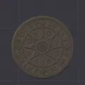 Medaglione Magico Fantasy – Huy chương ma thuật khắc rune cổ - Thumbnail 1