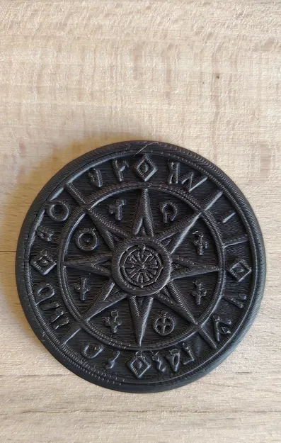 Medaglione Magico Fantasy – Huy chương ma thuật khắc rune cổ - Image 2