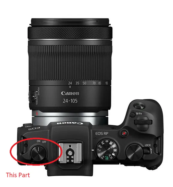 Nút gạt On/Off cho Canon EOS (Canon Eos Switch Button) - Image 2