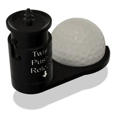 Golf - Đầu gắn nhặt bóng & đặt bóng lên tee (Quick‑Connect Version)