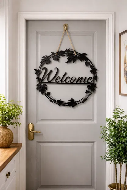 Vòng treo cửa “Welcome” - Image 1