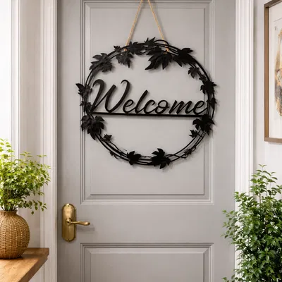 Vòng treo cửa “Welcome”