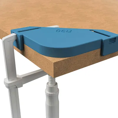 Jig bo góc tròn (router) dùng t-track clamp